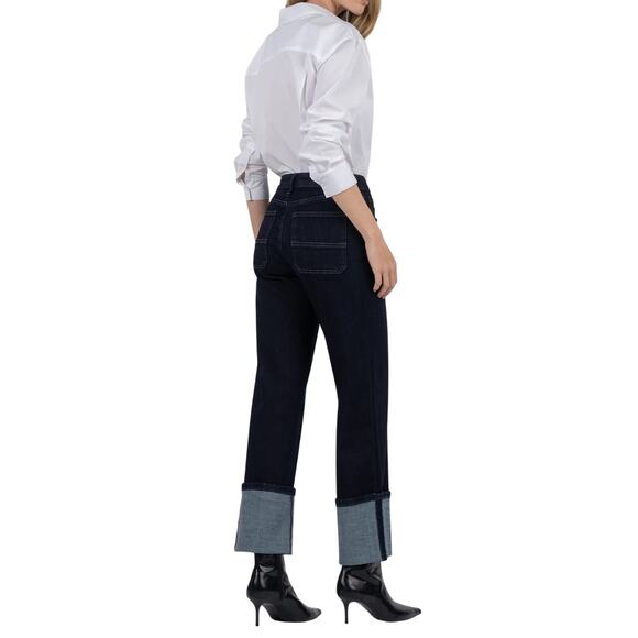 Charlotte High Rise Wide Leg- Size 10 - Dark Wash - Comfortable - Picture 1 of 8